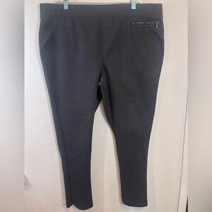 DKNY Black Dress Pants Stretchy‎ Skinny Fit XXL